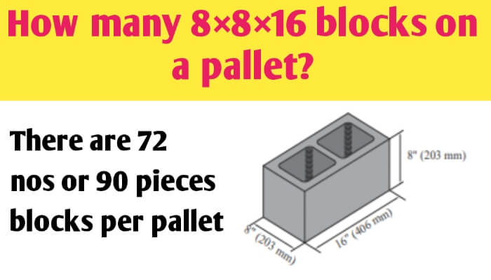 How many 8×8×16 blocks on a pallet?
