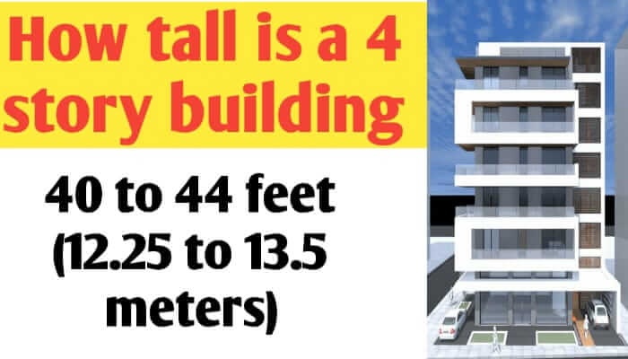 How tall is a 4 story building