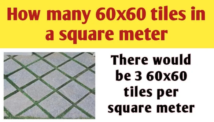 How many 60x60 tiles in a square meter