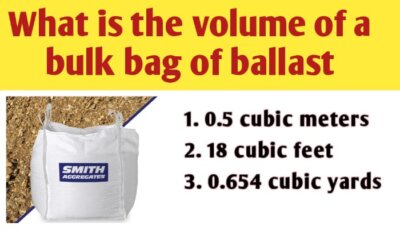 What is the volume of a bulk bag of ballast