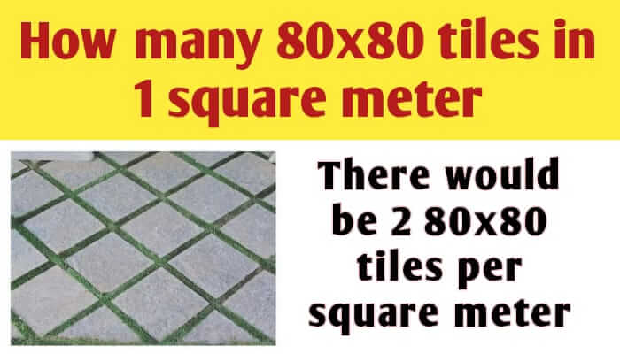 How many 80x80 tiles in 1 square meter
