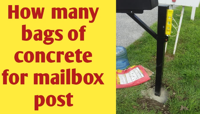 How many bags of concrete for mailbox post